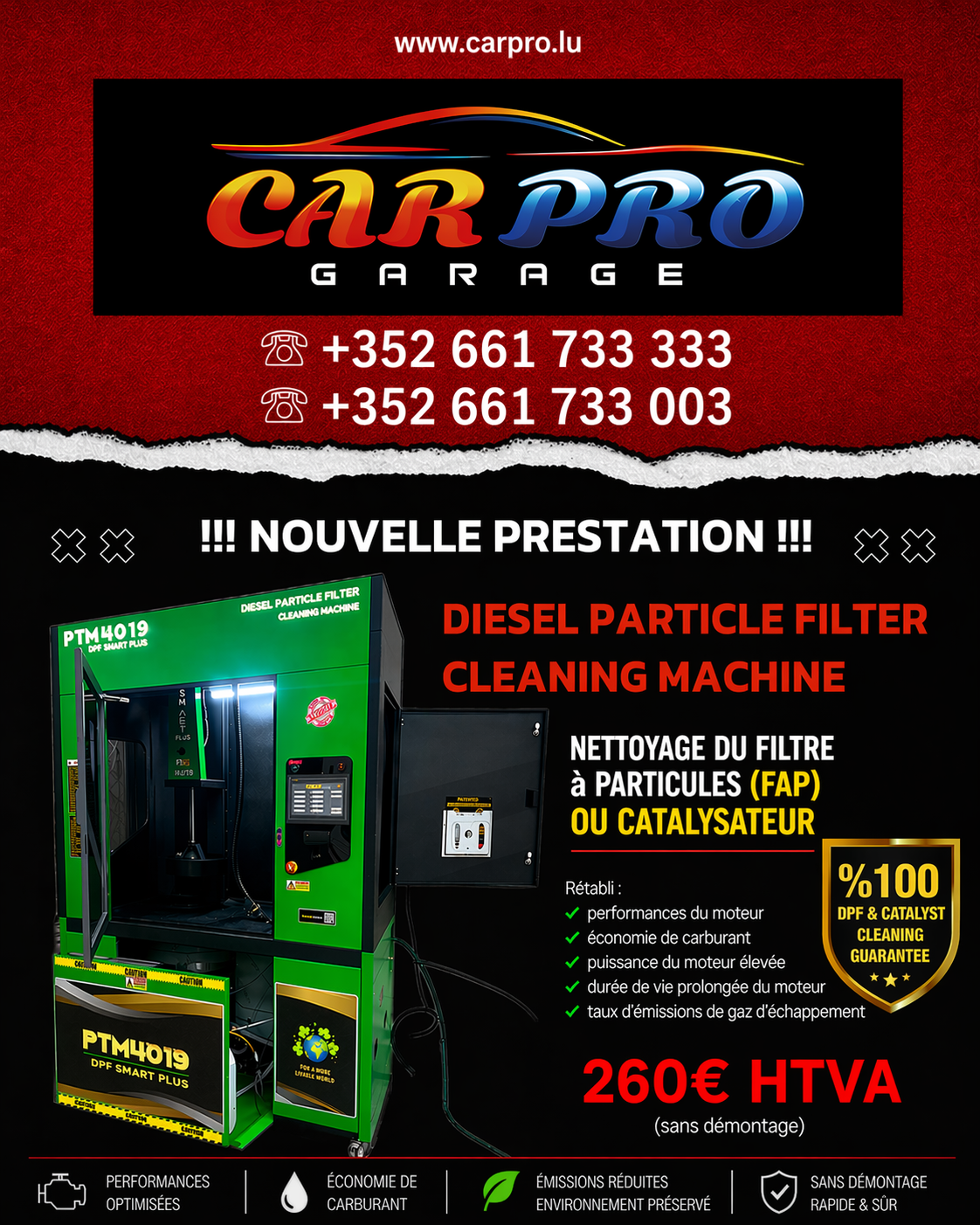 Nettoyage du FAP & catalysateur
